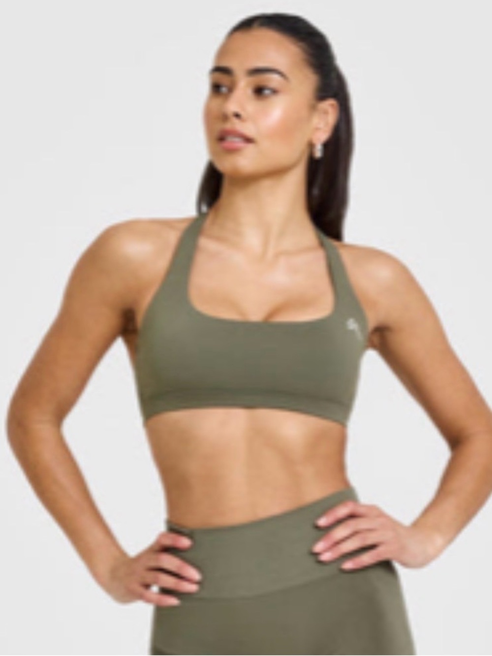 Oner Active EasyLift Halter Bralette - Alpine Green